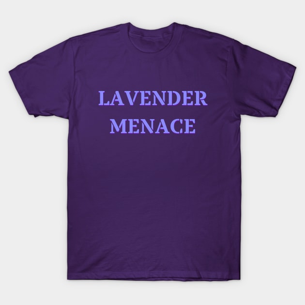 Lavender Menace Inspired by the 70s Lesbian Rights Movement T-Shirt by TJWDraws